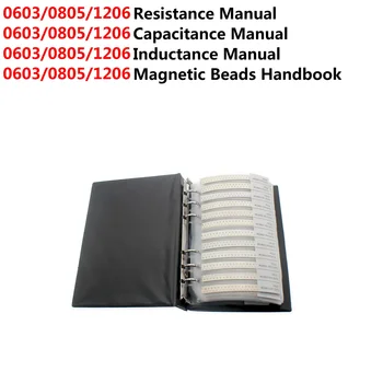 0603 0805 1206 Rezistor Condensator inductanță magnetică șirag de mărgele Eșantion de Carte ibuw SMD Asortate Kit