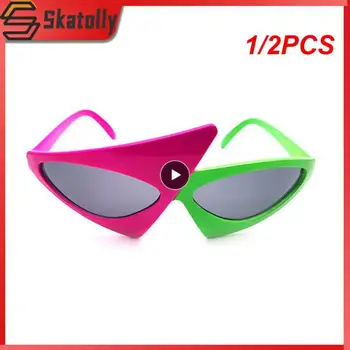 1/2 BUC Material Pc Confortabil Pentru Uzura de Partid Și de Vacanță ochelari de Soare Rezistente la Uzură Triunghiular ochelari de Soare durabil Și Durabil