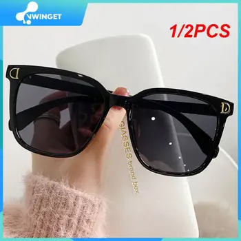 1/2 BUC Nou Brand de Designer Supradimensionat ochelari de Soare Femei de Epocă Pătrat ochelari de Soare Ochelari de Soare Mari Cadru ochelari de Soare UV400 Oculos