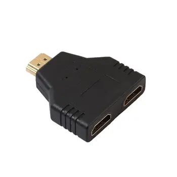 1.4 compatibil HDMI Porturi Mascul la 2 Femele 1 Din 2 Splitter Adaptor Convertor DVD Audio Pentru TV Comprimat FIERBINTE de VÂNZARE