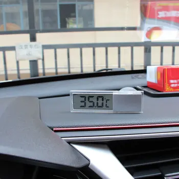 1 Buc Mașină LCD Termometru Digital Auto Fereastră în aer liber de economisire a Energiei Indicator Inteligent de Afișare Număr de Temperatura Instrumente