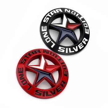 1 Buc Rotund LONE STAR TEXAS Ediție 3D Aliaj Emblema de Metal Aliaj Insigna Universal