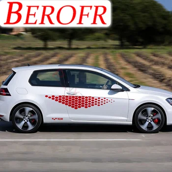 1 Set Autocolant Auto Corpul Ușa Fusta Partea de Vinil Decal Pentru Volkswagen Golf 4 5 6 7 STI TCR Polo Curse Decal Accesorii Auto