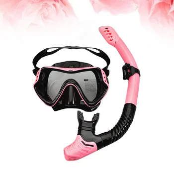1 Set de Scufundări Masca Kit Silicon Anti-ceață Scufundări Ochelari de Respirație Tub Snorkel Înot Echipamente
