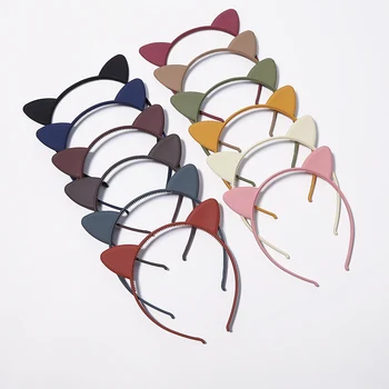 1 buc Culoare Solidă Drăguț Bentițe Fete Simple Animale Urechi Benzile de Păr pentru Copii Coroana Pălării pentru Copii Accesorii de Par, Cadouri, en-Gros