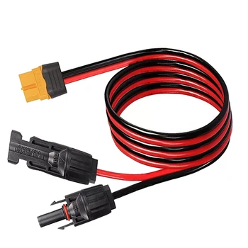 1 buc Linie de legătură 12AWG Panou Solar Cablu Conector XT60 Feminin Adaptor Compatibil 150cm Negru /Roșu de Îmbunătățire Acasă