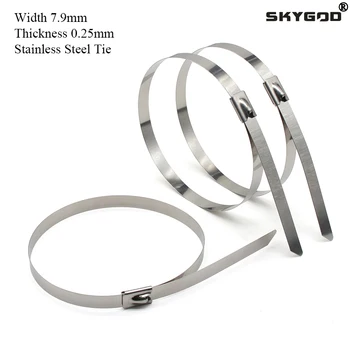 10/50/100buc 7.9 mm Cablu din Oțel Inoxidabil Legături de Mână Curea de Fixare Tăiere Folie Instrument Automat Zip de Tensionare Instrument de Legături de Cablu