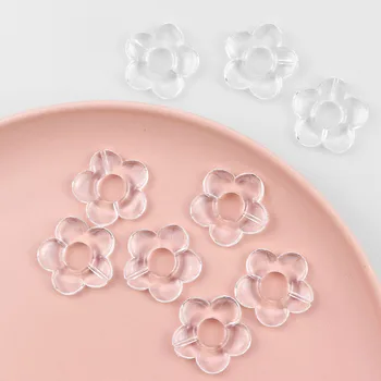 10 BUC 32 mm Moda Acril Transparent Flori DIY Cercei Accesorii Pentru a Face Bijuterii