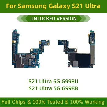 100% Deblocat Placa de baza pentru Samsung Galaxy S21 Ultra, cu Chips-uri de Testat, 100% Bine MB , G998U, G998B logica bord