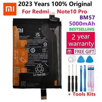 100% Original Xiao mi de Înaltă Calitate 5000mAh BM57 Pentru Xiaomi Mi Redmi Nota 10 Pro Baterii de Telefon Mobil Baterie + Instrumente Gratuite