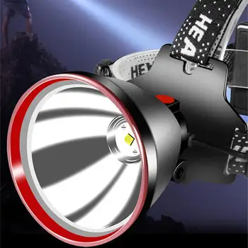 1000M Rază Lungă de Super-Puternic Led Far 18650 Faruri USB Reîncărcabilă în aer liber, Pescuit Cap Lanterna Lampa de Tabără