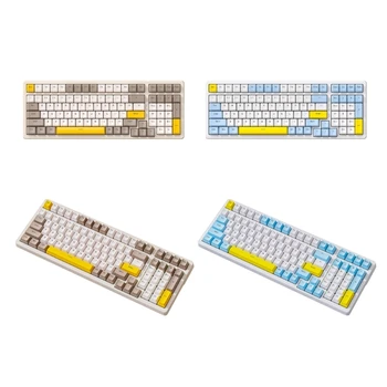 100Key Gaming Keyboard Albastru/Rosu USB Calculatoare Jocuri Tastatura HotSwap