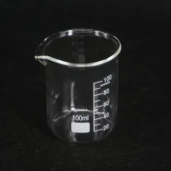 100ML de Formă Redus Pahar de Laborator de Chimie G3.3 Sticlă Borosilicată Perete Grele
