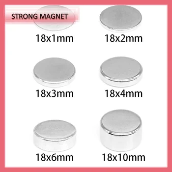 100PCS18x6 18x10mm Mici, Rotunde de Căutare Magnet N35 Puternic Cilindru Magneți de pământuri Rare Magneți din Neodim Disc18x1 18x4 18x5mm