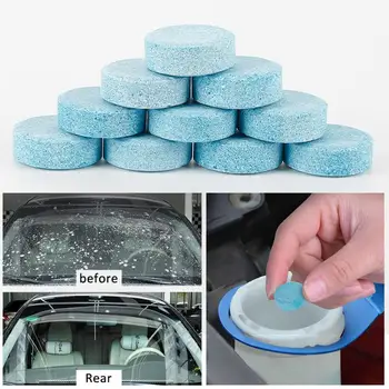 100buc Solid Curat Masina Comprimate Efervescente Parbriz Curat de Sticlă de Toaletă Apă de Curățare Spray Cleaner Accesorii Auto