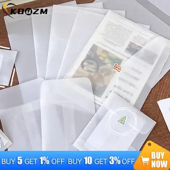 10BUC Semi-transparent Acid Sulfuric Plicuri de Hârtie Pentru DIY carte Poștală Carte de Sac de Depozitare Invitatie de Nunta Cadou de Ambalare Sac