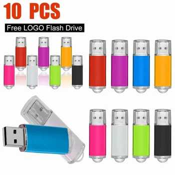 10BUC/lot Culoare USB 2.0 USB Flash Drive 8GB 16GB 32GB 64GB Stick USB Pen Drive 1GB 2GB4GB Pendrive pentru Telefon Inteligent/PCCustom