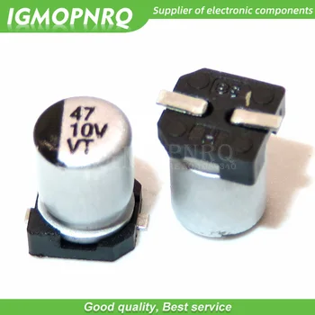 10buc 10v47uf 6.3*5.5 mm SMD aluminiu electrolitic condensator de 47uf 10v 10v47uf-SMD