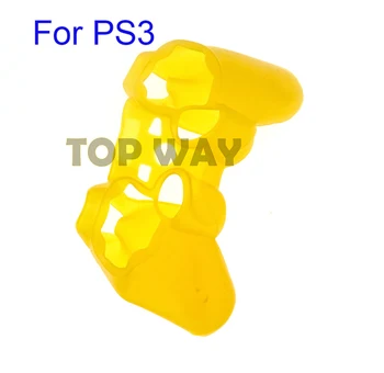 10buc ChengChengDianWan pentru PS3 Controler Joystick Gel de Cauciuc 10 Culori Silicon Caz de Protecție de Acoperire Piele Folie de Caz