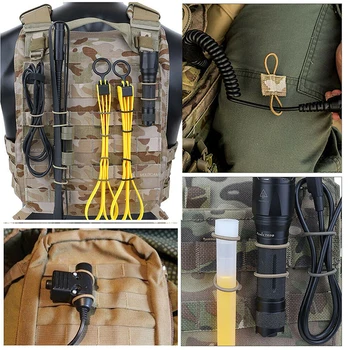 10buc/Pack Vesta tactica Accesorii Sistem Molle Adaptor Sling Catarama ASV Fix Curea Pentru Vânătoare, Camping, Airsoft