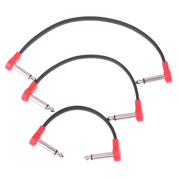 10cm/15cm/20cm Chitara Cablu Patch Instrument Portabil Efecte Pedala Cablu Patch Chitara Pedala de Cabluri Unghi Drept Plug 1buc