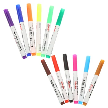 12 Buc Tablă Pen Markeri pentru Baie poate fi ștearsă Tabla Fereastra Color de Mare Capacitate
