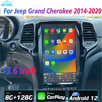 13.6 Inch Tesla Ecran Android Radio 2din Pentru Jeep Grand Cherokee 2014-2020 GPS Carplay Auto Multimedia Video Player Stereo Navi