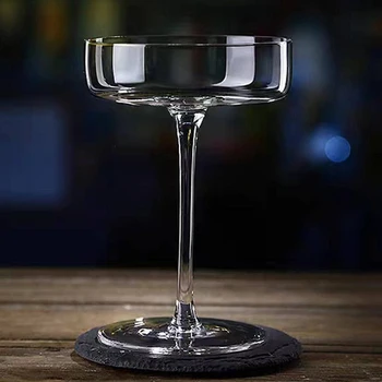 140ml Pahar de Martini Cupa Clasic Bar de Cristal Ceașcă de Sticlă cu Fund Plat Superficial Placa de Cocktail Cupă de Șampanie Transparent Cupa