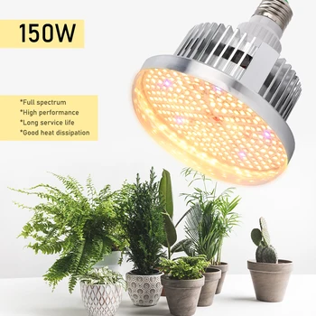 150W LED-uri Cresc Light Phytolamp pentru Plante Growbox Spectru Complet Bec 260 LED-uri Lampă de Interior Growbox Florile Cresc Cort cu efect de Seră