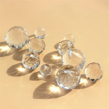 15mm-100mm Clar K9 Cristale de Sticla Fatetate Bile Pentru Candelabre Stralucitoare Prism de Iluminat Piese Pentru Acasă Petrecerea de Nunta Casatoriei