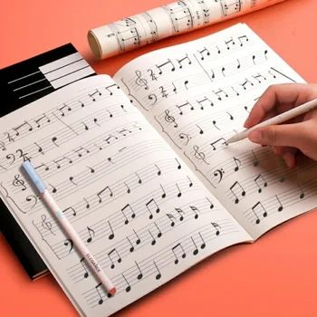 18 Foi de Muzică de Practică Caiet de Pian, Vioară Cartea Universală Cinci-linie de Notebook-uri Pentru Vioară Pian Pactice partituri Muzica Instrument