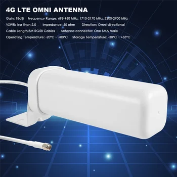 18DBi Mare Câștig Antenă 3G 4G Extern Antenă Omni-Direcțională de Exterior Polul 4GLTE Omni Antene pentru Router Modem 3G 4G