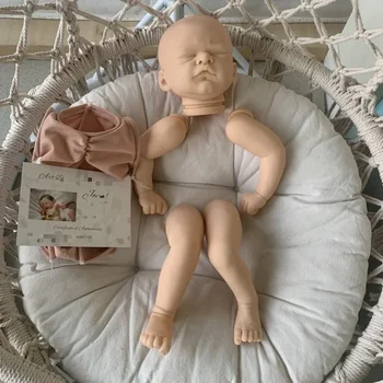 19Inch Renăscut Papusa Kit Iona cu Certificat de Nou-născut Copil de Dormit Moale realistc DIY Neterminate Nevopsite Piese de Papusa
