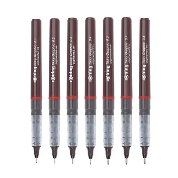 1BUC germană Rotring Inel Roșu Tikky Ac 0.1 0.2 0.5 0.3 mm Desen de benzi Desenate Design Desen Creion o Linie de Creion de Artă Instrument de Desen