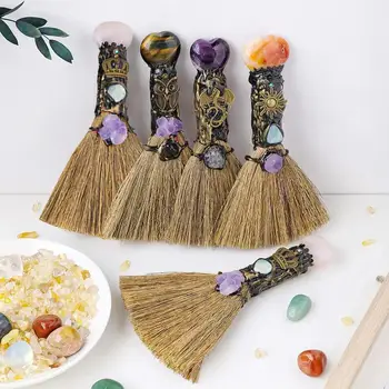 1buc Naturale Cristal Magic Broom Cuarț Matura Vrajitoare Reiki Piatră prețioasă Pentru Curățare Vindecare Fengshui Acasă Decorare Cadouri D8K7