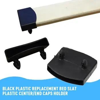 1buc Plastic Negru Pătrat de Înlocuire Canapea extensibilă Slat Capace de Cauciuc Interior Durabil Titularii Maneca Centrul End M4w4