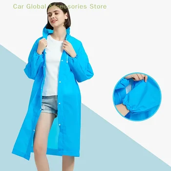 1buc Ploaie Poncho EVA Moda haina de Ploaie Impermeabilă Ușor de Îmbrăcăminte pentru Adulți Camping Reutilizabile Poncho Ploaie Fierbinte EVA Haina de Ploaie