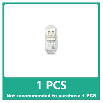 1~5 BUC Mini Portabil Usb cu Led-uri de Lumină 2-24LEDS Carte ușor de Citit Noaptea Lumina Alb Cald Alimentare 5V 3000K-7000K Pentru PC, Laptop, Mobil