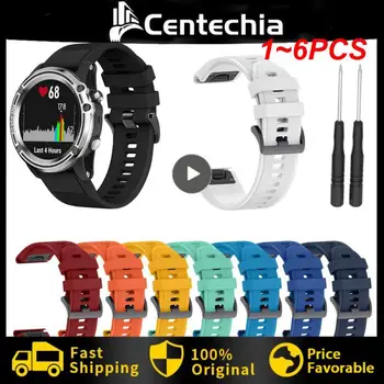 1~6PCS 26mm Silicon QuickFit Trupa Ceas Pentru Garmin Fenix 5X + 6X Smartwatch Curea Easyfit Watchband Bratara Pentru Coborâre