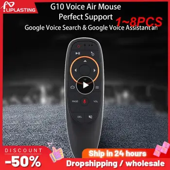 1~8PCS BT Mouse-ul cu iluminare din spate Vocea Control de la Distanță fără Fir player IR de Învățare G10 Giroscop pentru Android TV Box H96