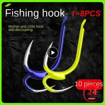 1~8PCS Undiță Doi Puterea Sfat Momeala Cârlig Cârlig Ascuțit Vârful Pescuit Dublu Cârlig Cârlig de Pește Pește de Viteze Accesorii de Pescuit