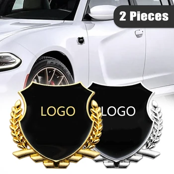 2 BUC Logo-ul 3D Autocolant Metal Insigna Emblema Auto Styling Decor Decal Pentru Mercedes, Chevrolet, Honda, Jeep, Lexus, Toyota TRD Audi Etc