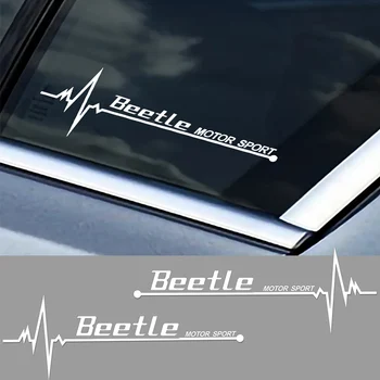 2 BUC Masina Geam Lateral Autocolante de Exterior pentru VW Beetle Logo-ul rezistent la apa de Styling, Tuning Film de Vinil Decor Decalcomanii Auto Accesorii