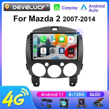 2 Din Android Auto 11 Radio Stereo Multimedia Player Video Pentru MAZDA 2 Mazda2 2007-2014 Navigare GPS 2din 4G Carplay Unitatea de Cap
