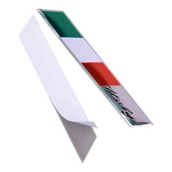 2 buc 3D Aluminiu Italia Flag Autocolante Auto Amortizor Portbagaj Emblema, Insigna Autocolant Decor se Potrivesc pentru Audi, BMW, VW, Alfa Romeo, FIAT