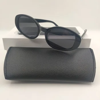 2022 Oval Fata de Oameni Acetat Negru ochelari de Soare Pentru Femei Brand Designer Ciudat de Vară Steampunk Moda Nuante Pentru Ochelari de Soare UV400