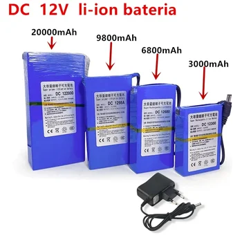 2023 100% original carga protetora dc 12v 20000mah li-ion bateria super recarregável bateria de rezervă li-ion frete grátis