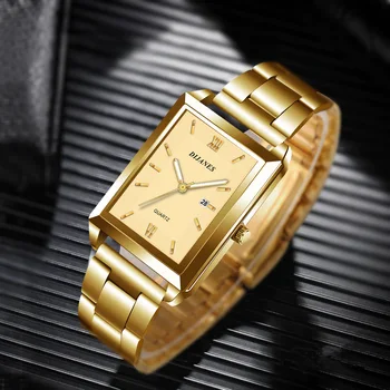 2023 Ceasuri de Lux pentru Bărbați Calendar de Moda Cuarț Ceas de mână Piața de Aur din Oțel Inoxidabil Ceas de Afaceri Relogio Masculino