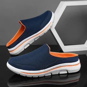 2023 Vara Aluneca Pe Plasă De Jumătate De Pantofi Unisex Papuci De Casă Ușor, Confortabil Respirabil Plus Dimensiune 47 48 Pentru Dropshipping