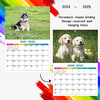 2024 Calendar De Perete Stil Planul Note Calendar Engleză Animal Calendar De Perete Calendar Cadou Pentru Prieteni, Familie CoworkersLoved Cele